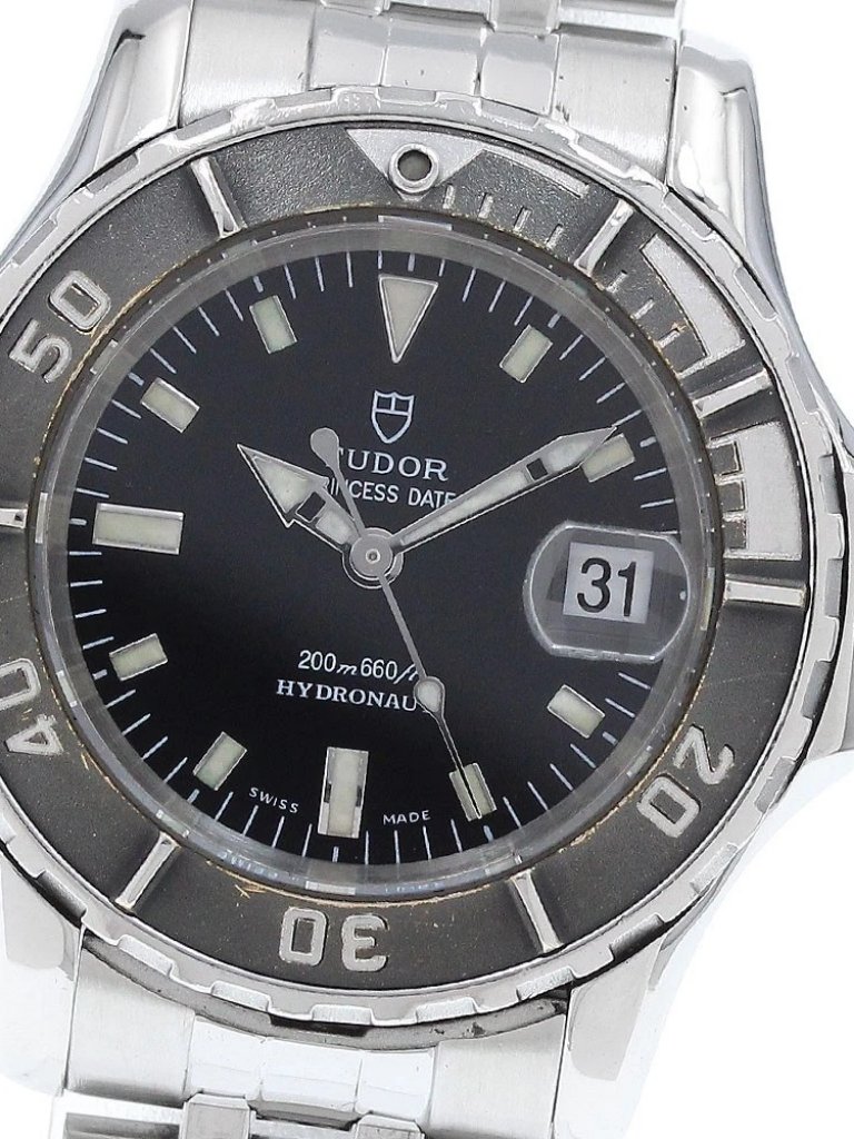 Tudor Princess Date Hydro Note 99090 Date Black Dial Automatic Ladies920776
